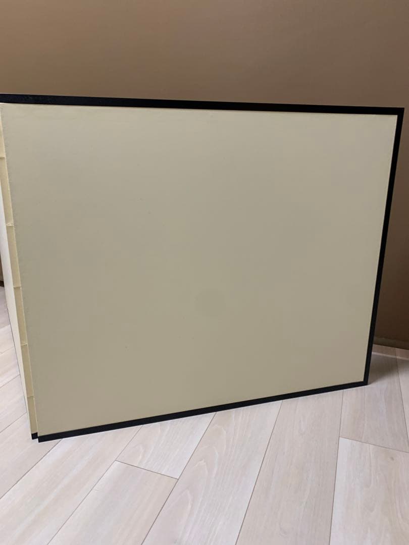 【美品】 茶道具 風炉先屏風 風炉先　総張 裏白　黒塗枠 雲鵬