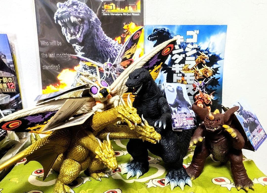★ゴジラ・モスラ・キングギドラ・バラゴン(2002)ムービーモンスターシリーズ★