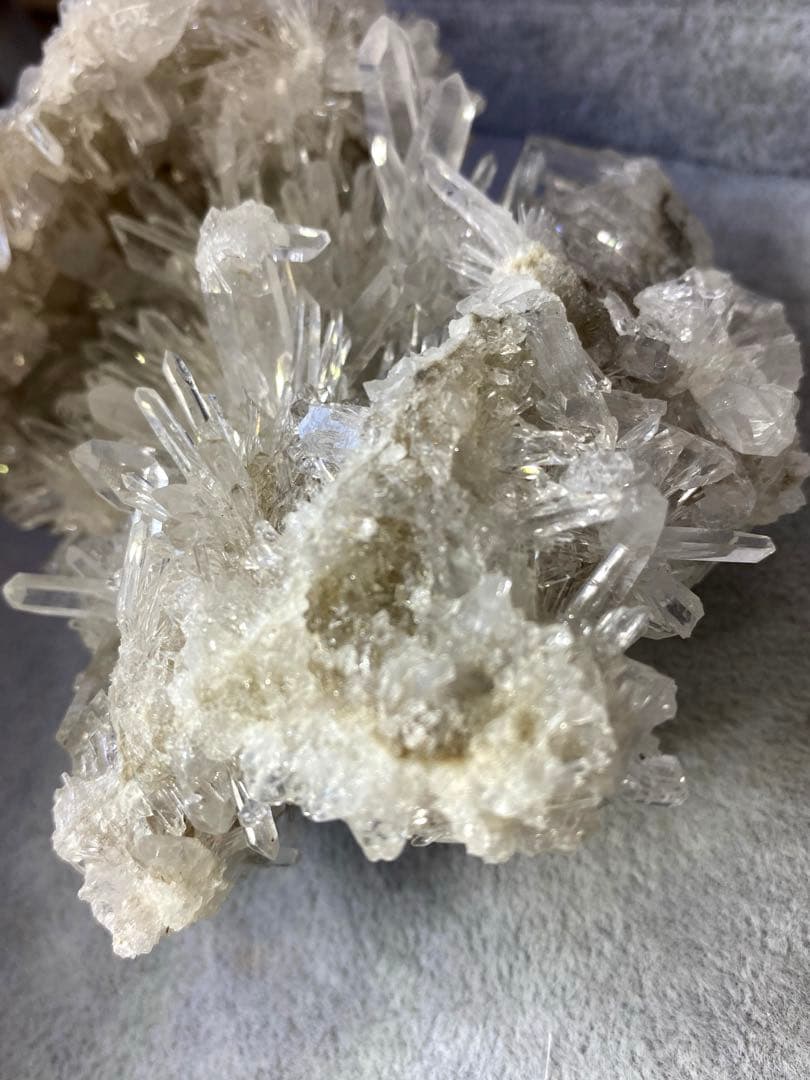 T1013-3最終特価★広西産　結晶花水晶クラスター　天然石　原石　菊花水晶