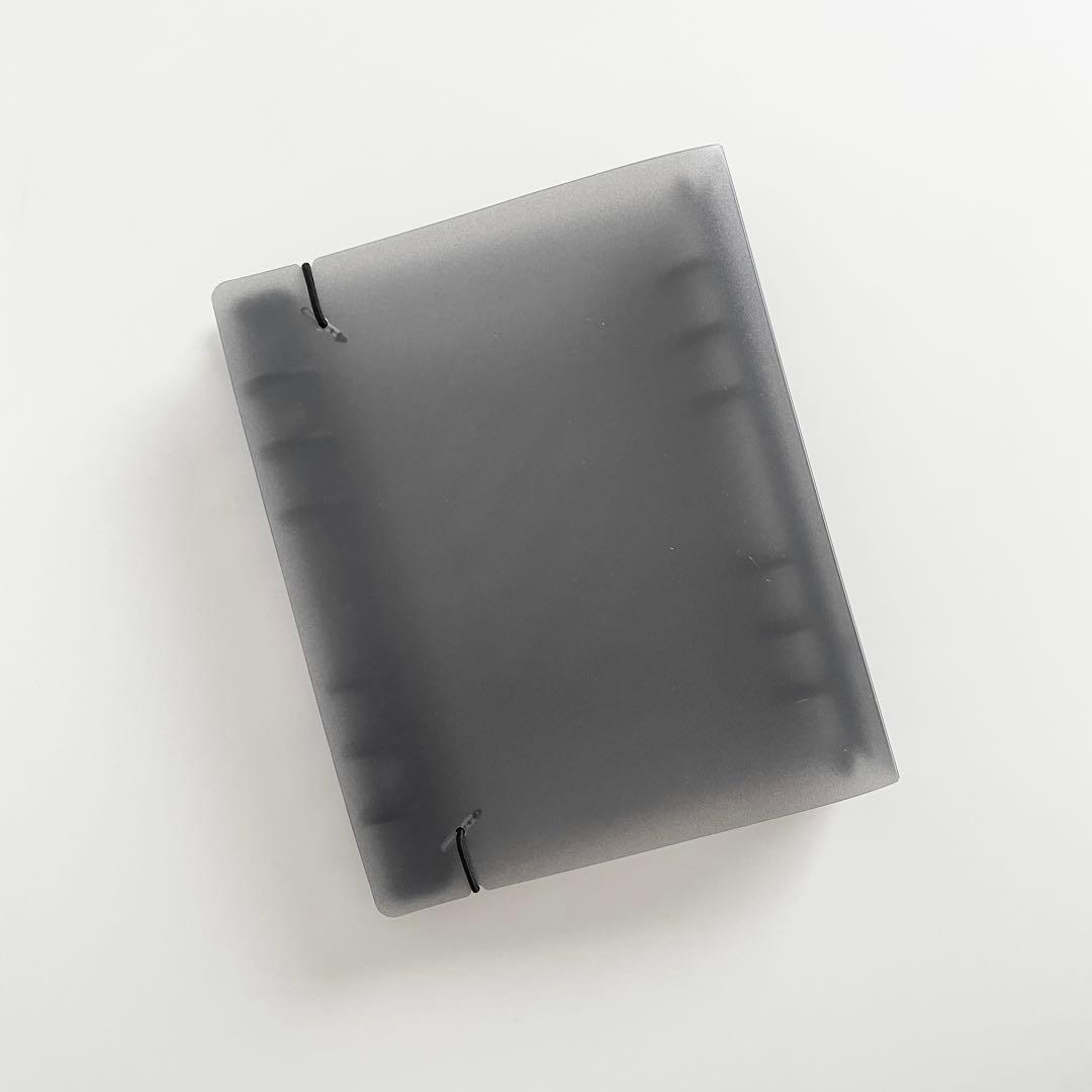 早い者勝ち　韓国　貯金　バインダー　リフィル　ダブルリングバインダー　黒　2