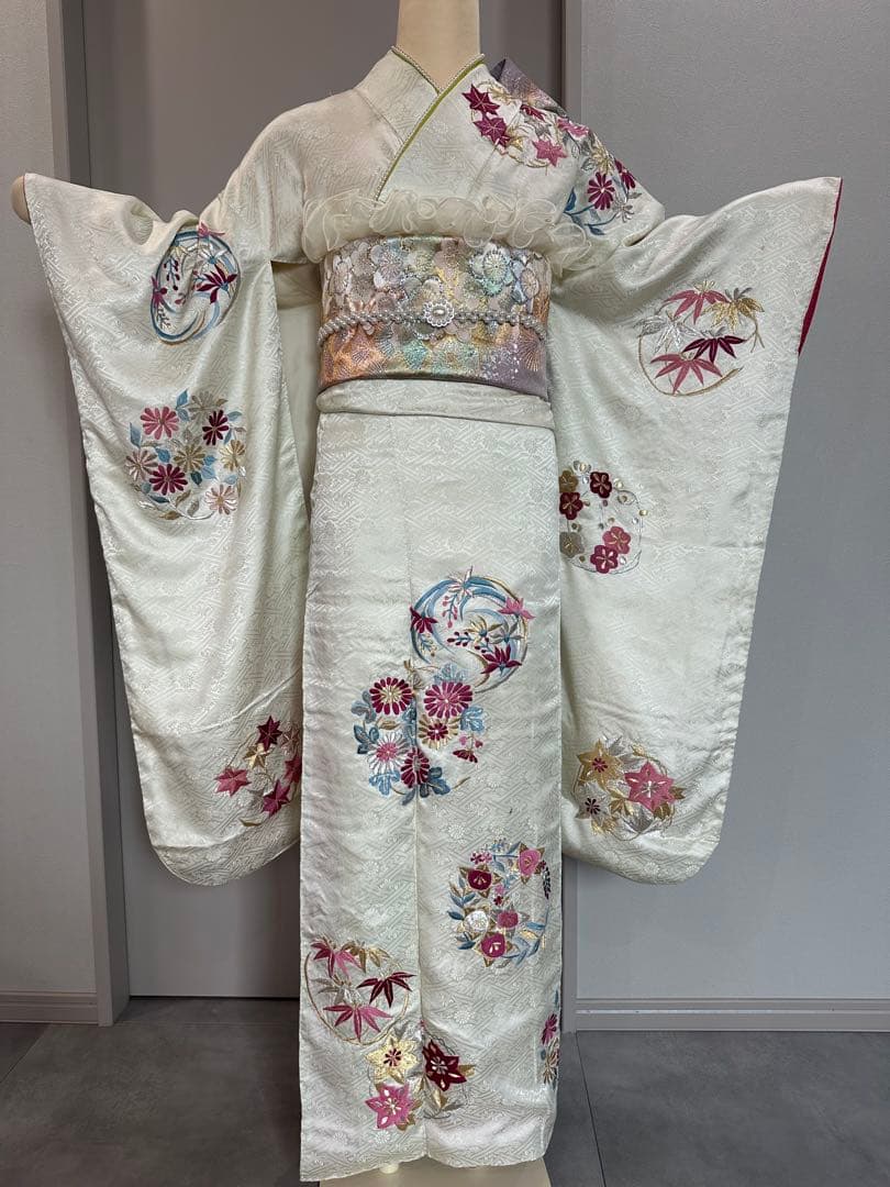 特別価格　早い者勝ち！！　正絹　振袖　セット　刺繍　西陣織