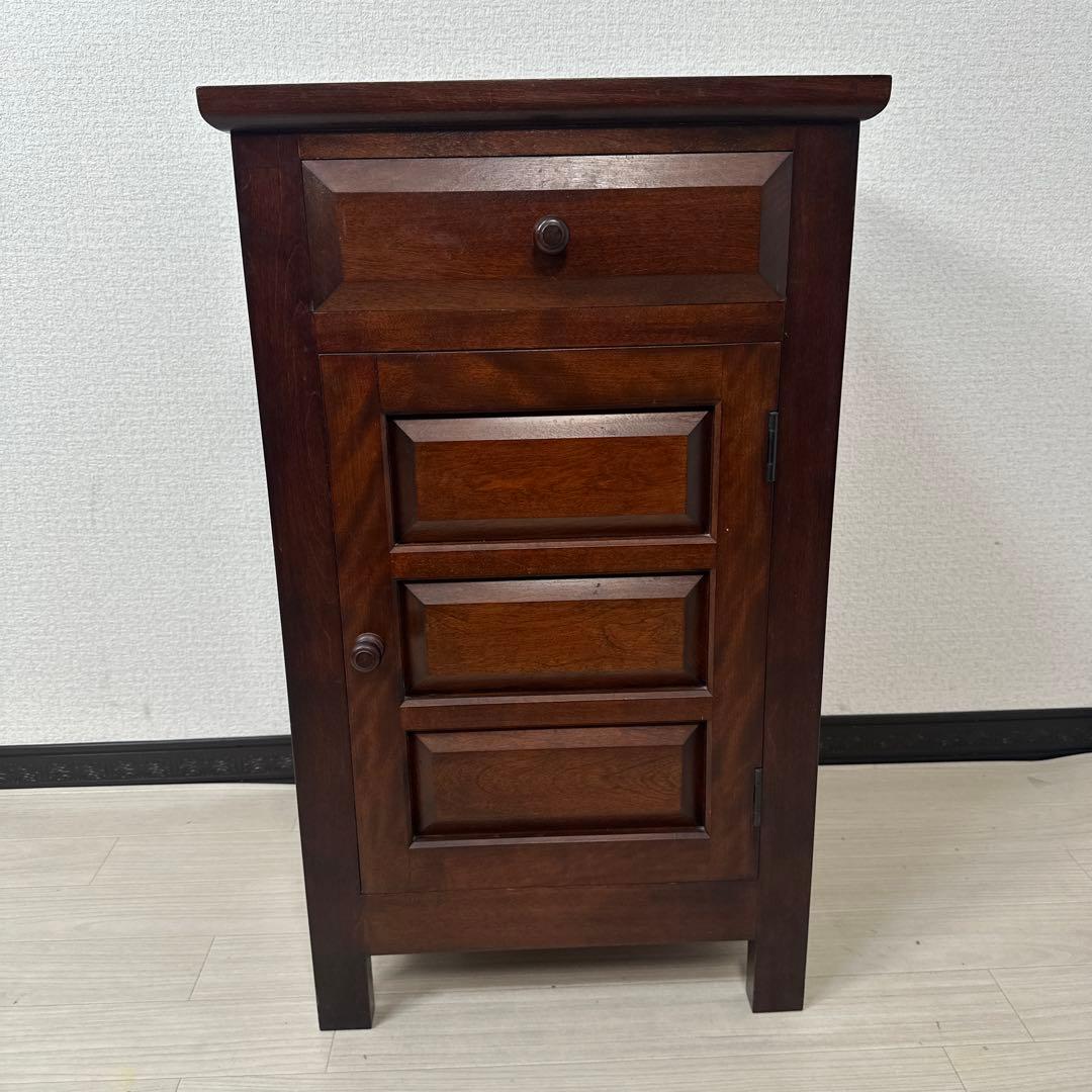 松本民芸家具 立体的なデザイン C型電話台 約13万8千円 ※i4※