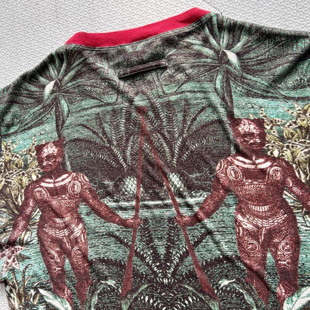 Jean Paul GAULTIER 総柄Tシャツ 48 日本製 アーカイブ