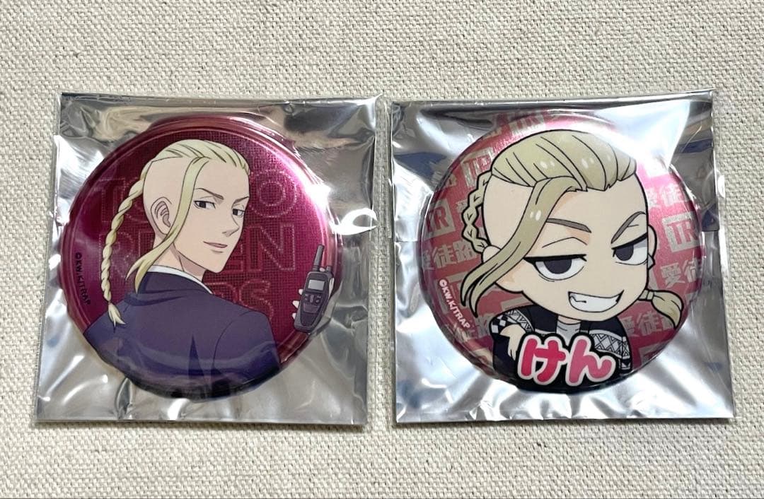 東京リベンジャーズ メトロ 缶バッジ 龍宮寺堅 2点セット
