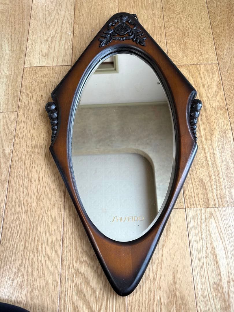 【アンティーク】資生堂 壁掛け鏡