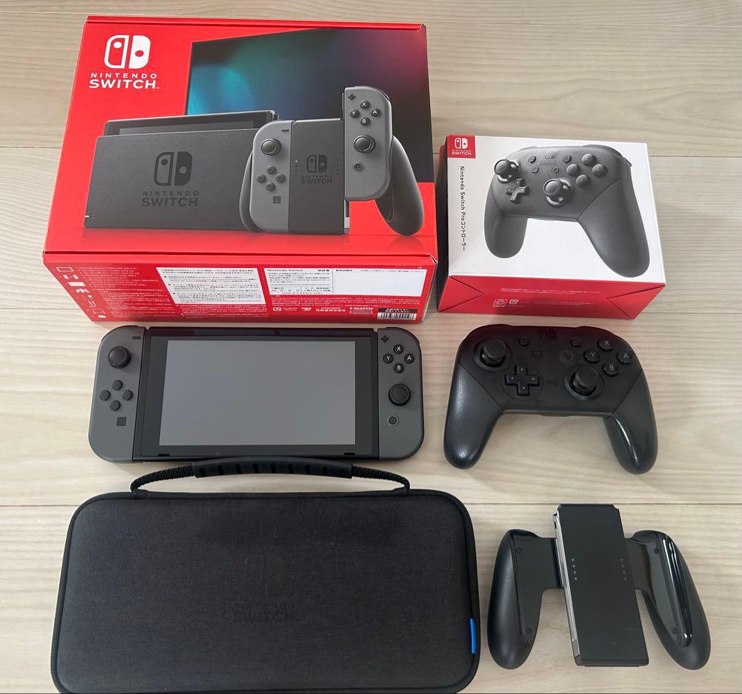 【専用】 Nintendo Switch 本体　付属品　プロコン　ケースセット