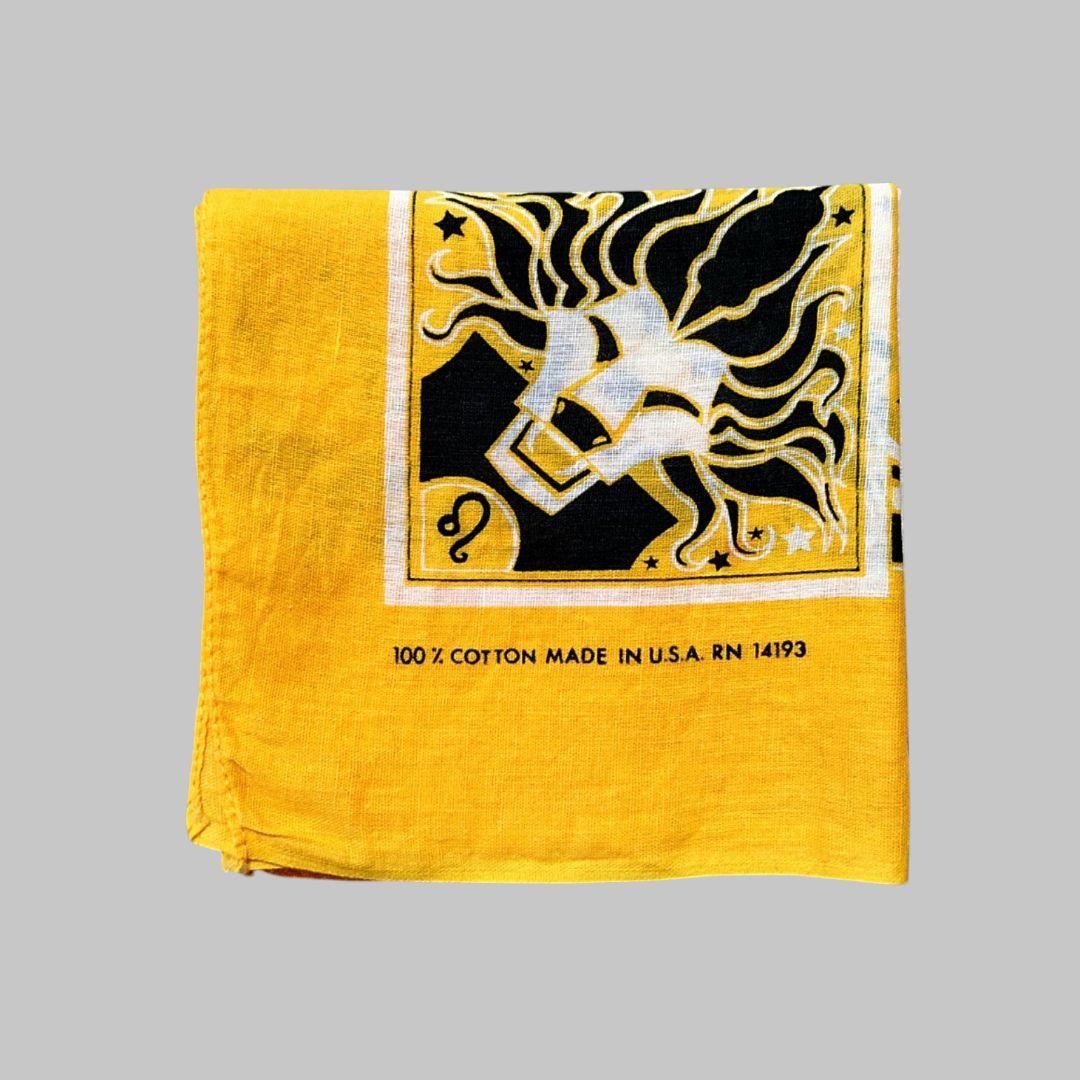 スペシャル 〜70s ヴィンテージバンダナ 星座シリーズ 獅子座 VINTAGE