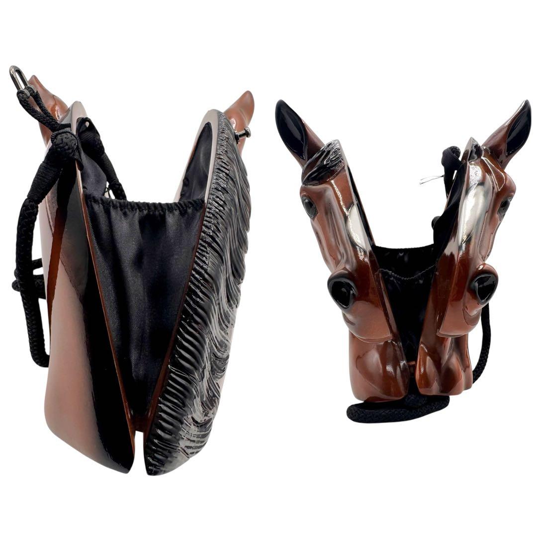 TIMMY WOODS ショルダーバッグ 馬 ホース 肩がけ 木製 アカシア