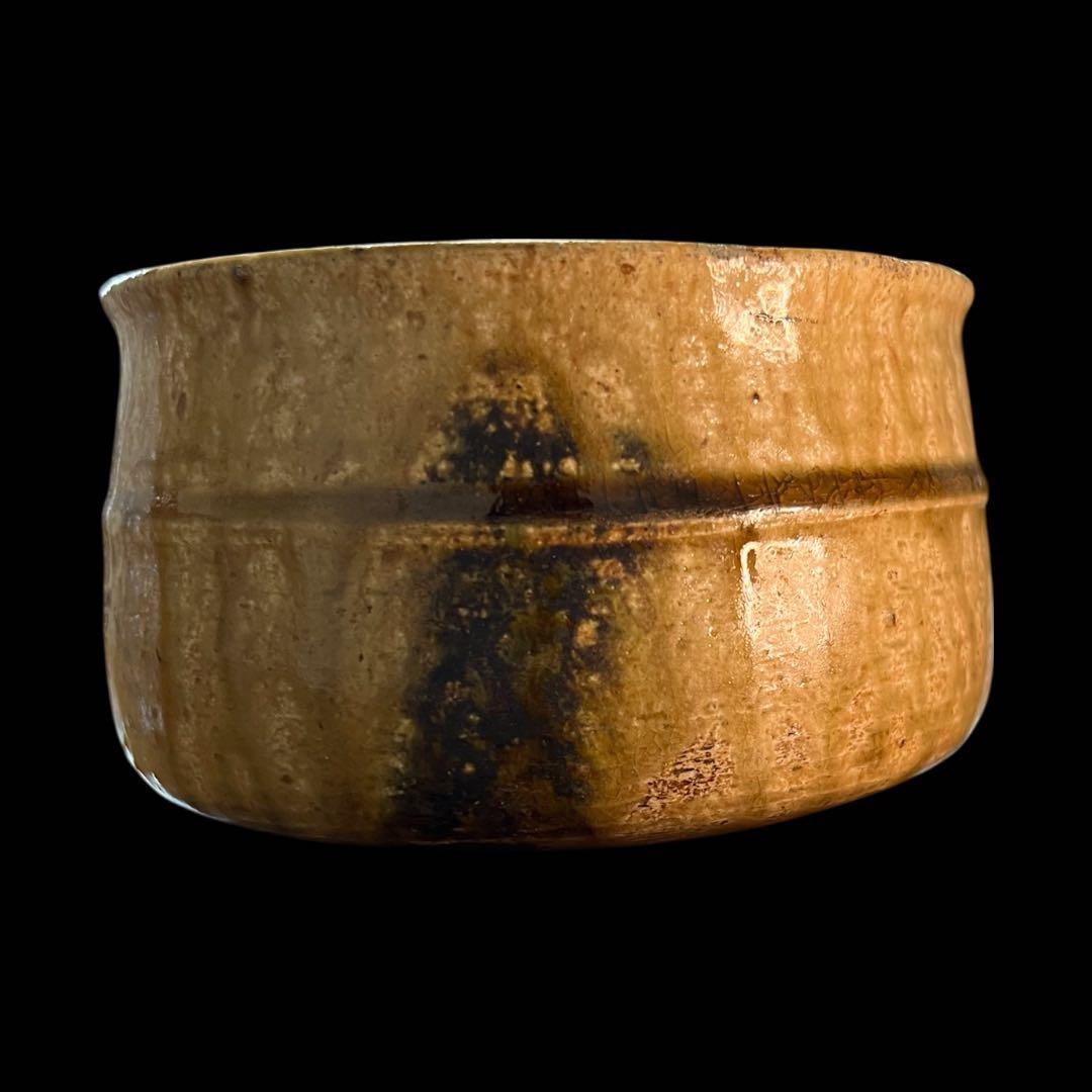 《極美品》茶道具 美濃焼 黄瀬戸茶碗 抹茶碗 共箱付