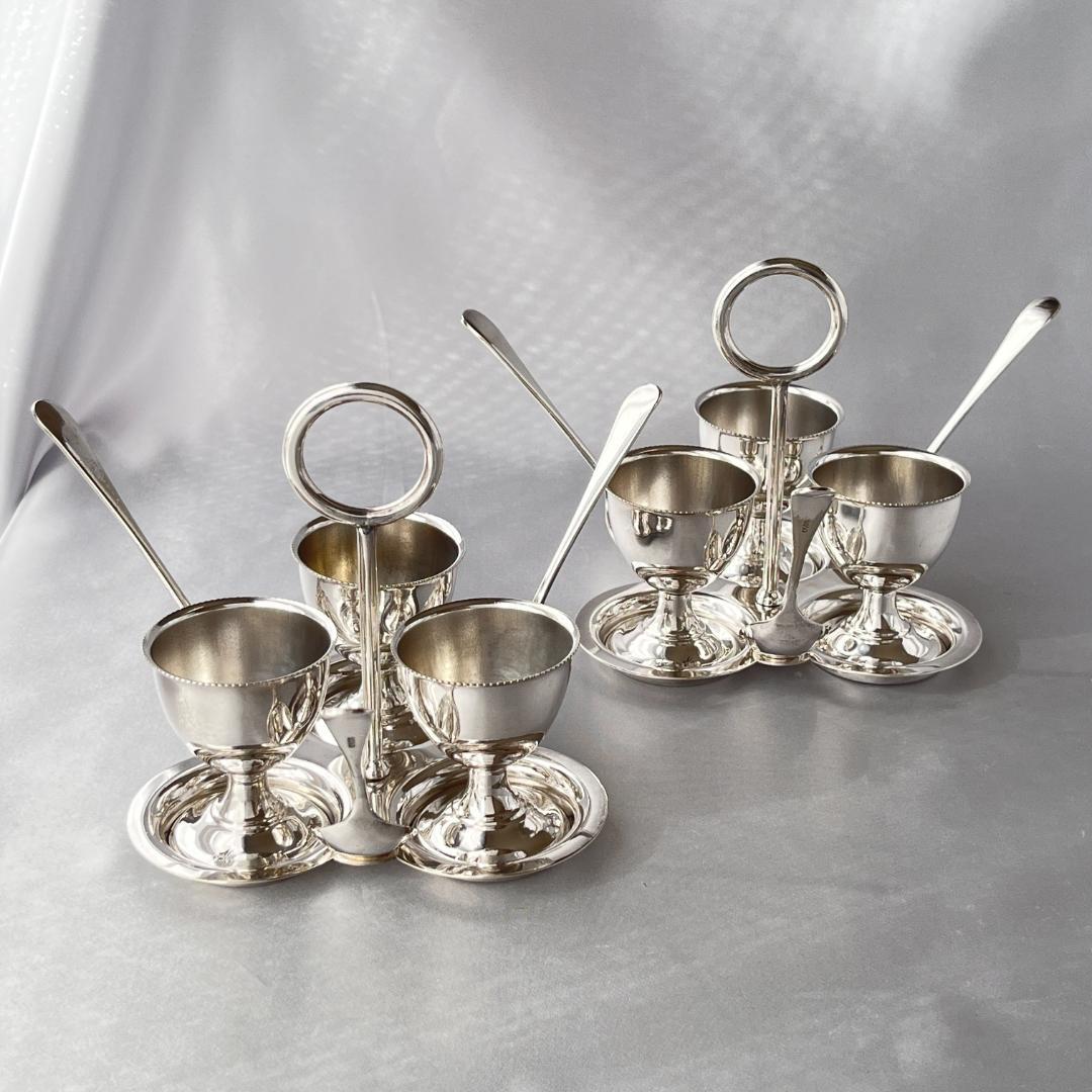 【英国】エッグクルーゼ 2個組 エッグカップ / スタンド / スプーン