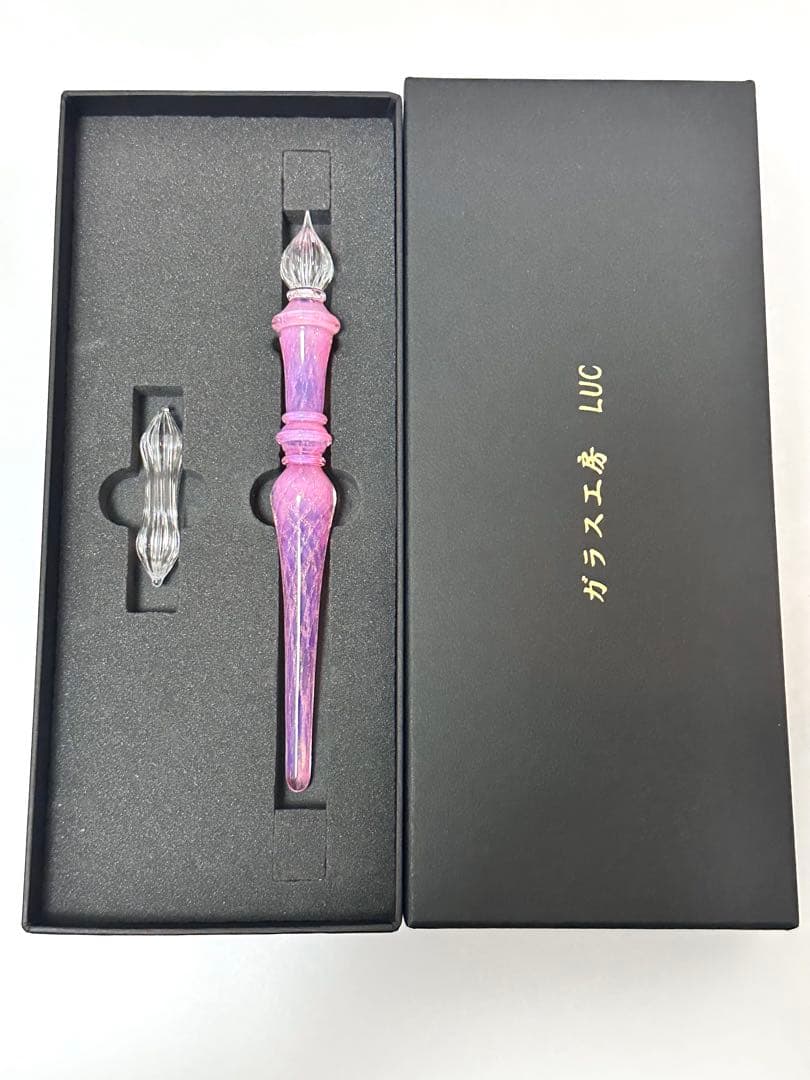 ガラス工房LUC ラティチェロ ガラスペン ピンク