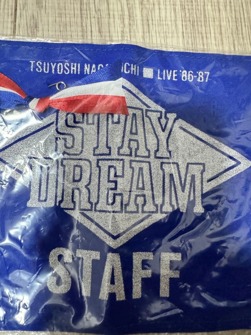 【貴重】長渕剛 LIVE86-87 STAY DREAM STAFF 腕章
