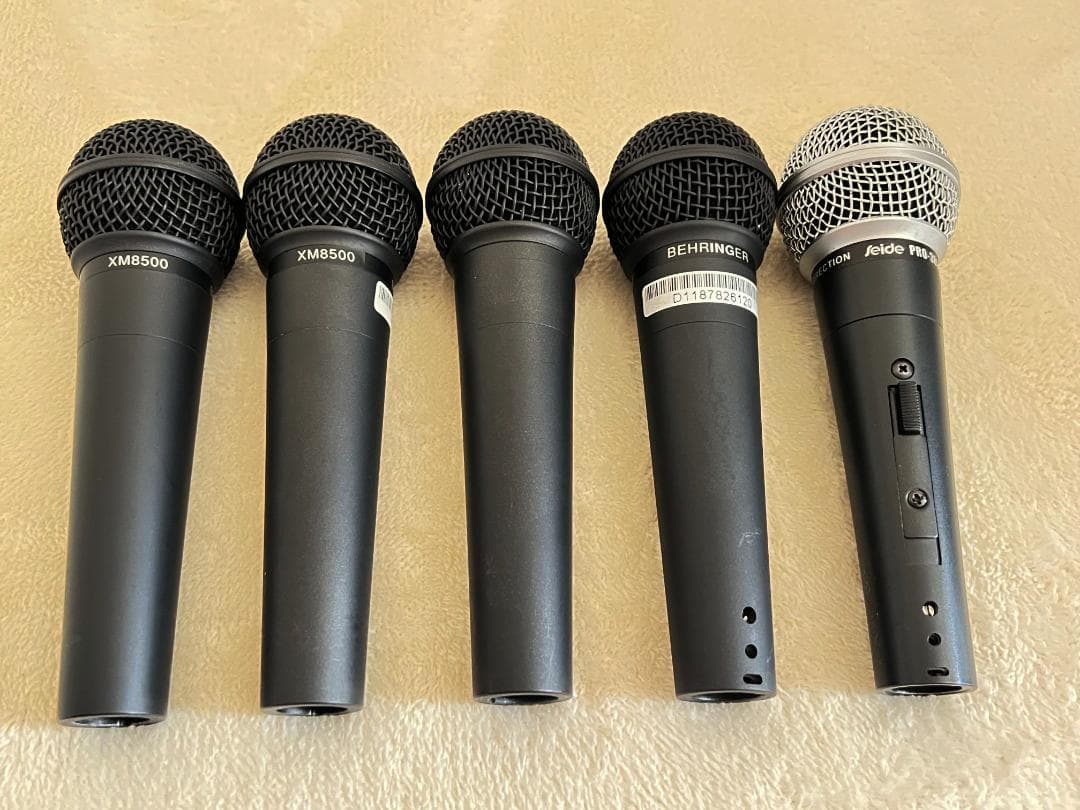 ダイナミックマイク ４本セット XM8500 ULTRAVOICE＋オマケ１本