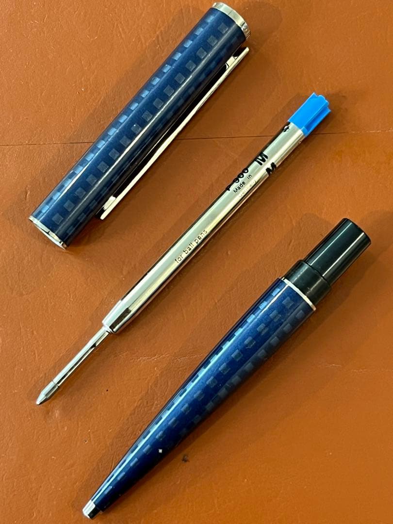 Louis Vuitton ルイ・ヴィトン ボールペン 青 チェック柄