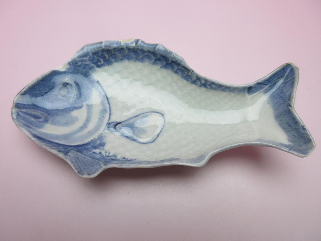 江戸中期頃 古伊万里 魚形 向付 5客 TN79 70724