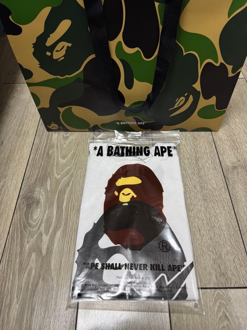 BAPE × OVO コラボ Tシャツ ホワイト Lサイズ 新品未使用