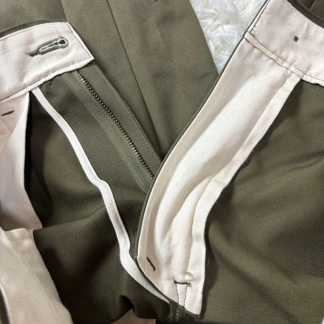 デンハム DENHAM チノパン MIJ CW カーキ 日本製 Mサイズ