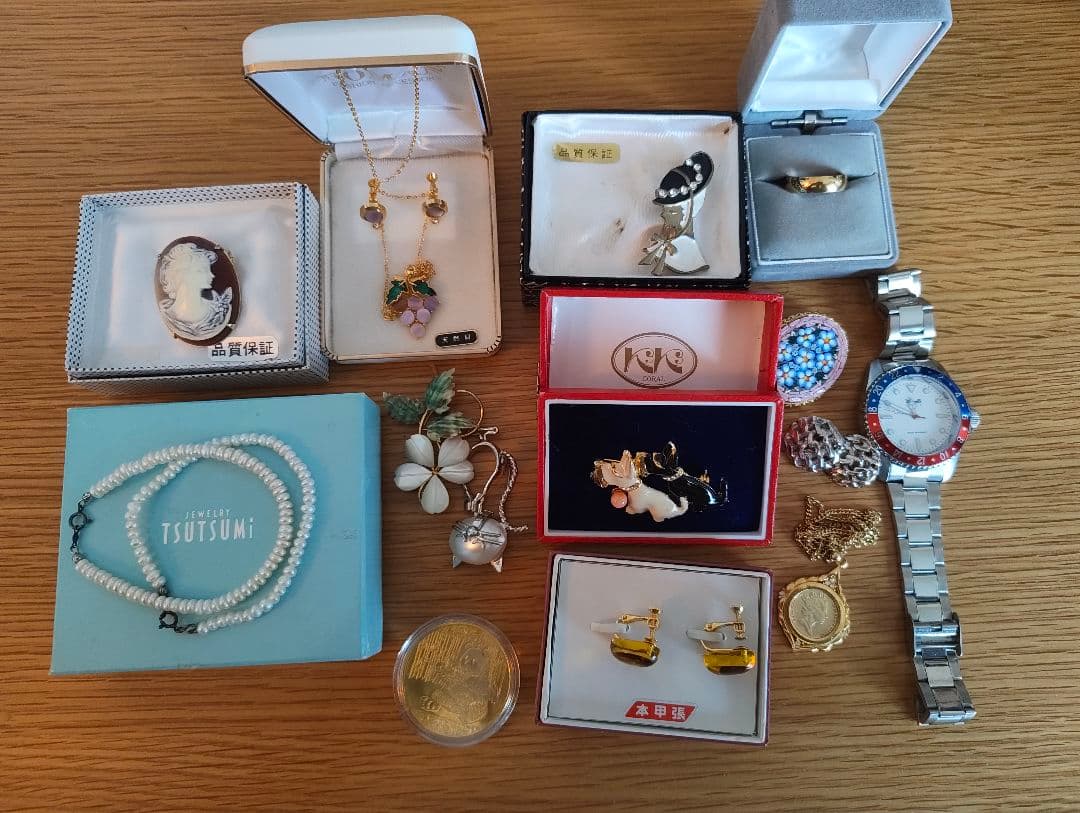 ね*K様 遺品整理品 ビンテージアクセサリーセット 1