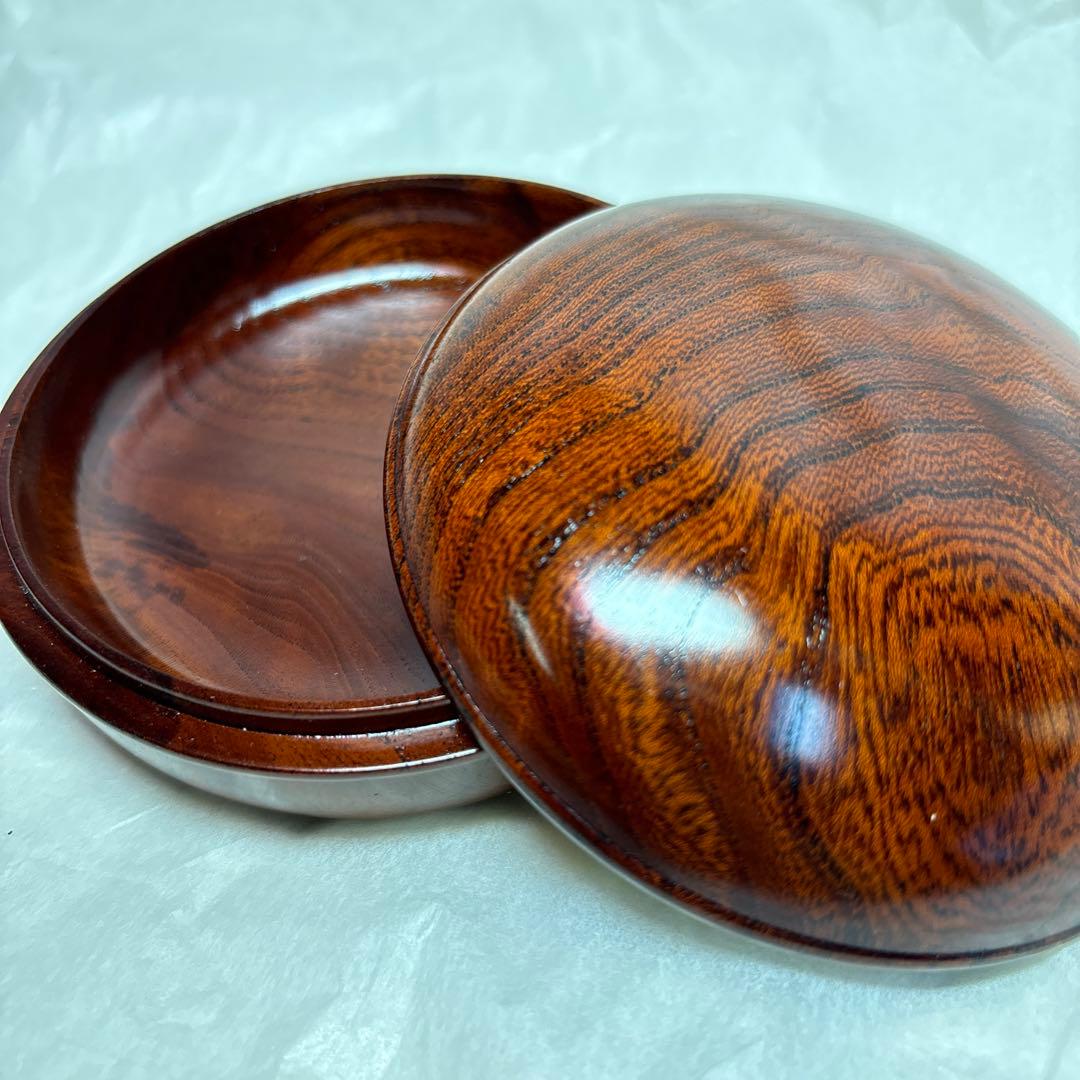 大丸百貨店　欅拭き漆　香合 小物入れ　木製　木工芸　伝統工芸