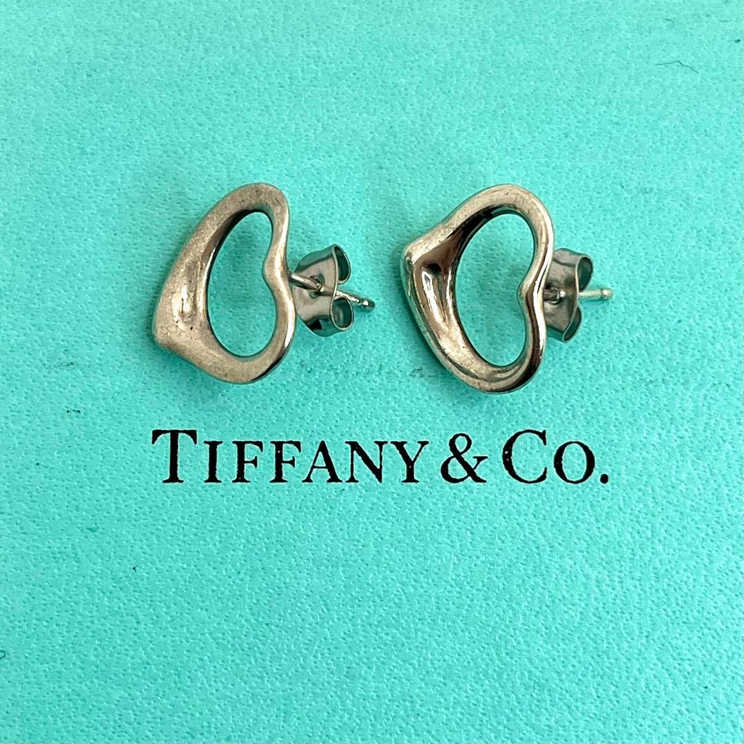 TIFFANY&Co. ティファニー オープンハート ピアス シルバー925