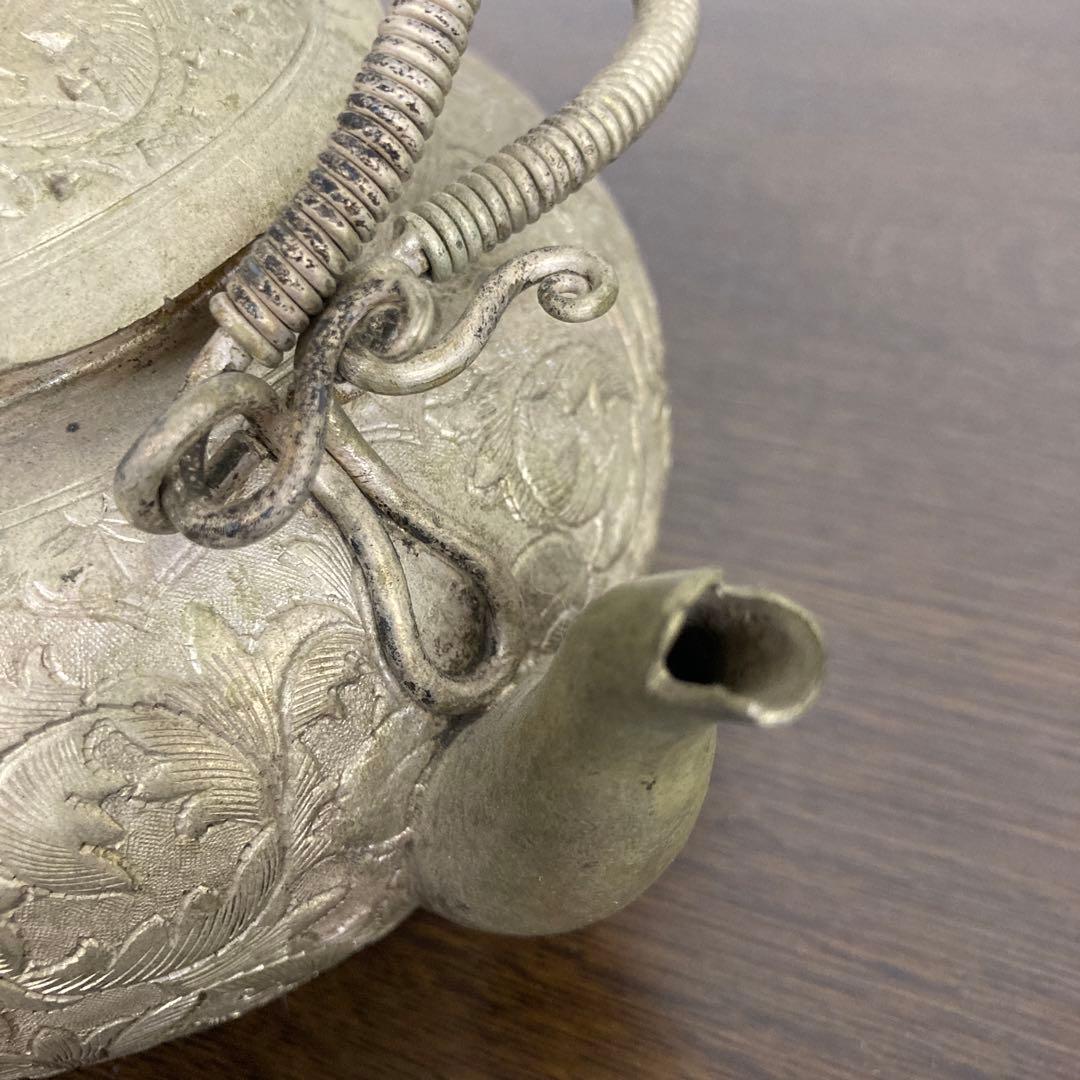 錫製アンティークポット