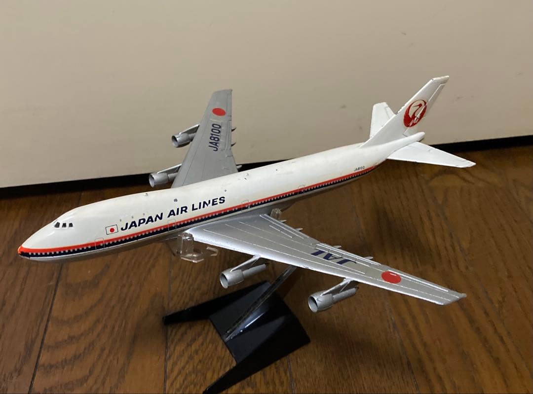 JAL JA8100 模型　レトロ飛行機　日本航空