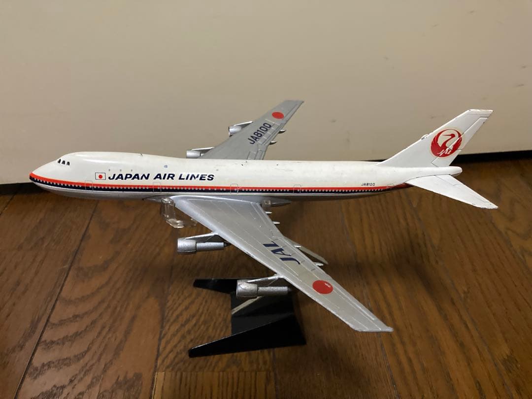 JAL JA8100 模型　レトロ飛行機　日本航空
