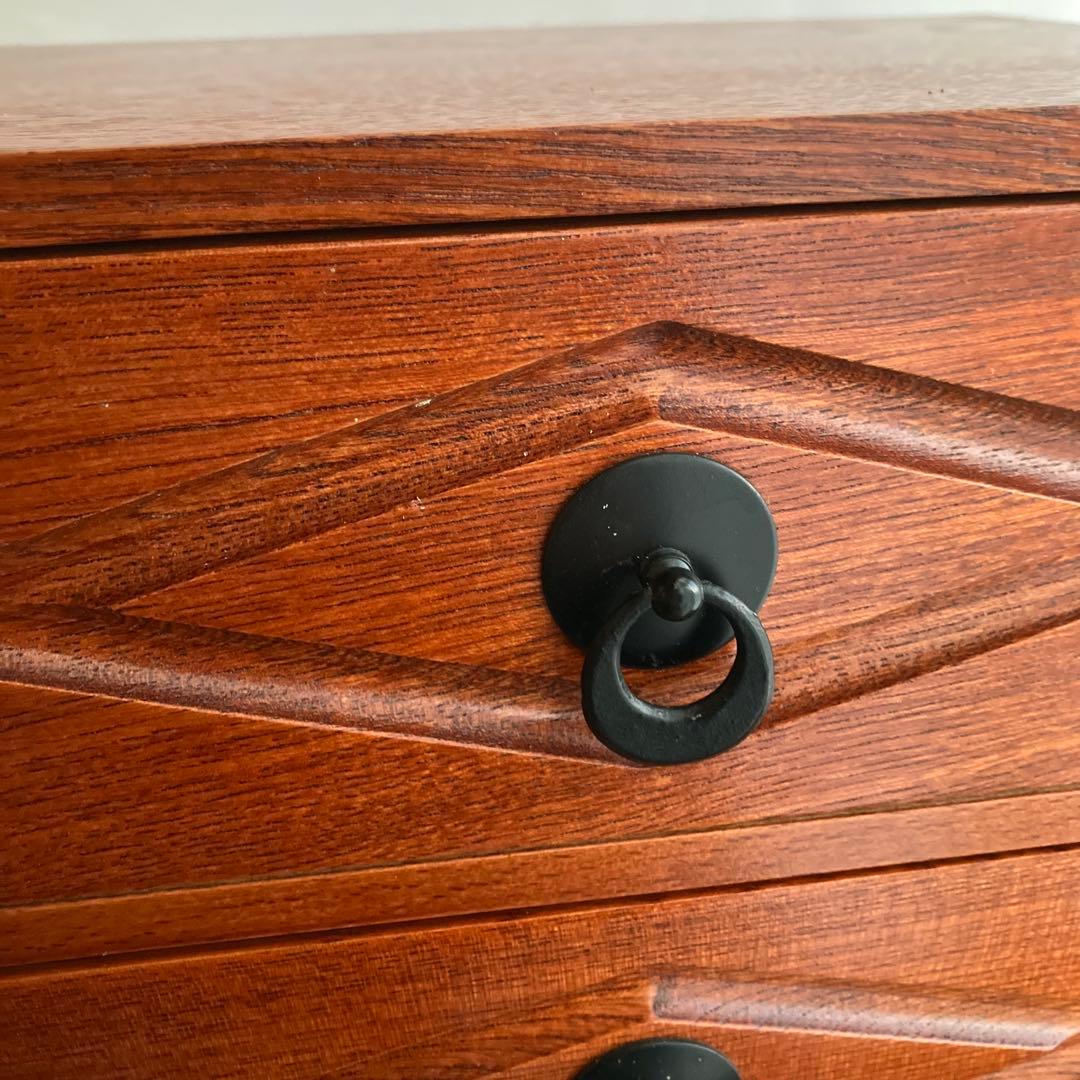 木製引き出し　薬箱　抽斗 箪笥 書類棚　カリモクや中川政七商店、けやき工芸好き