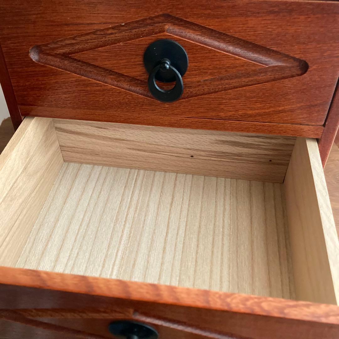 木製引き出し　薬箱　抽斗 箪笥 書類棚　カリモクや中川政七商店、けやき工芸好き