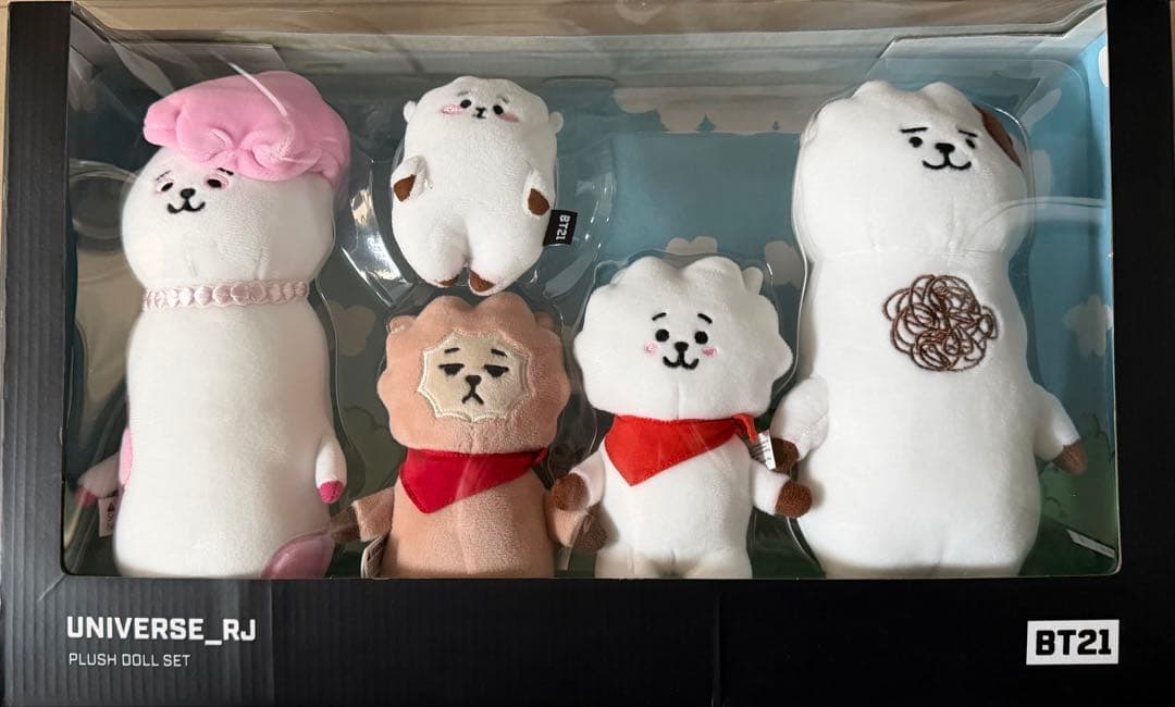 BTS BT21公式 ユニバース RJファミリー 家族 ぬいぐるみセット 韓国