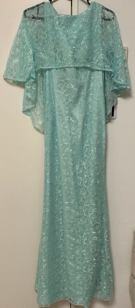 ERUKEI ミント レースロングドレス