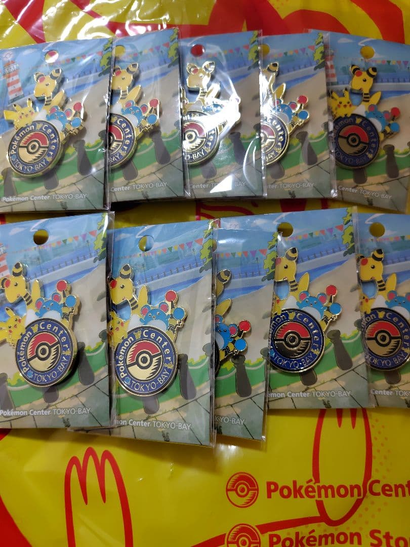 ポケモンセンター東京ベイピンバッジ新品,未開封10個セット