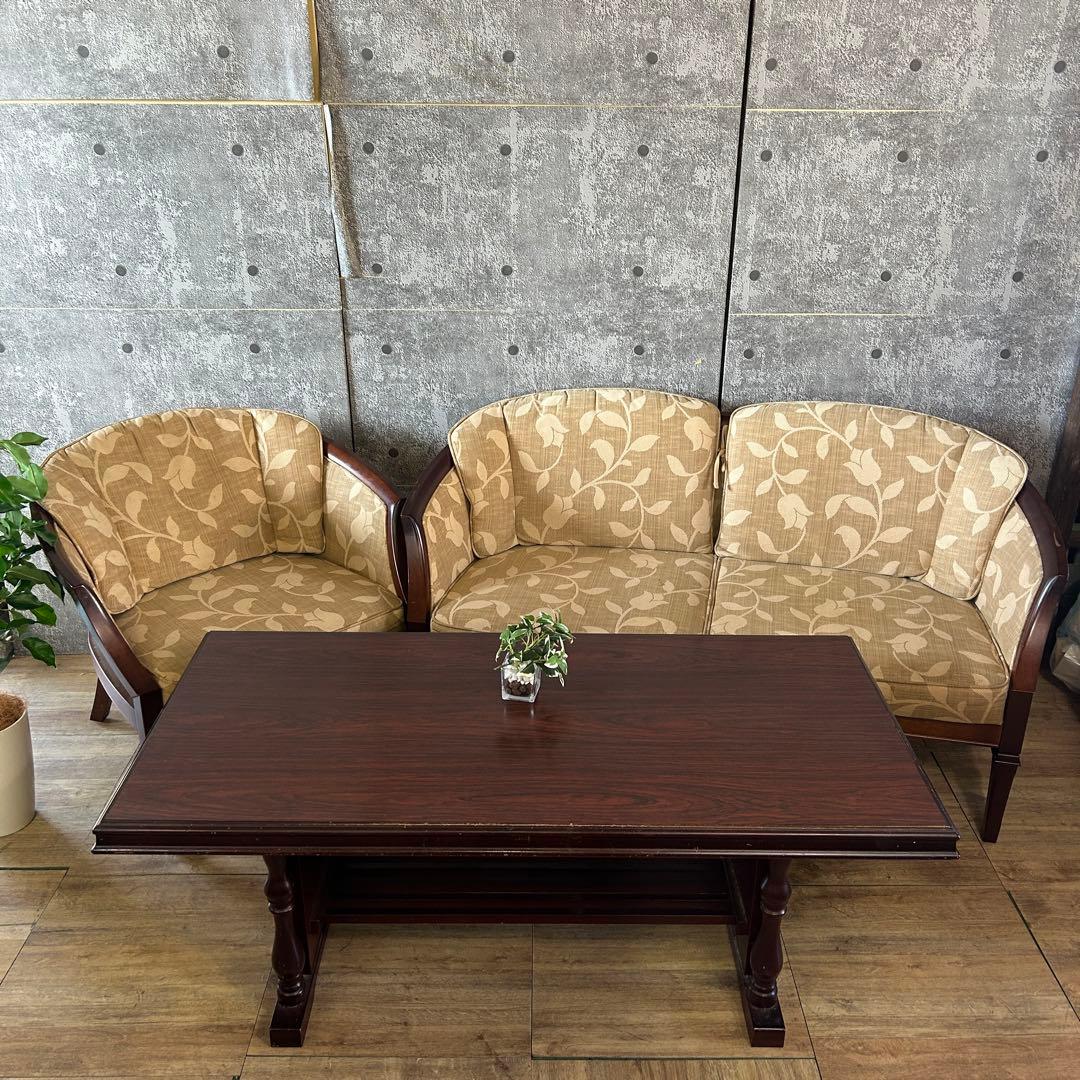 ミンチョ꧁マルニ木工 maruni꧂地中海2人掛け&1人掛けソファセット