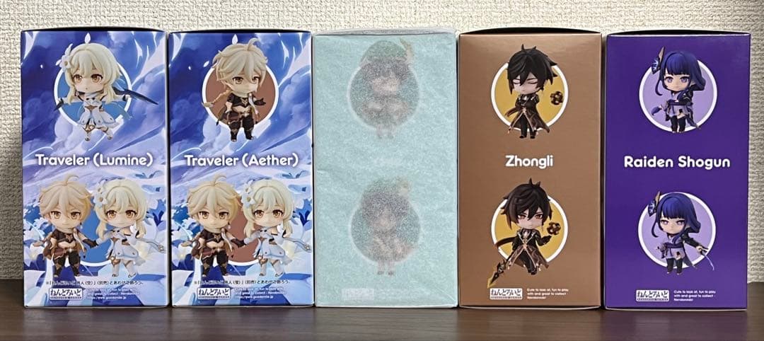 原神　ねんどろいど　まとめ売り　旅人　空　蛍　ウェンティ　鍾離　雷電将軍