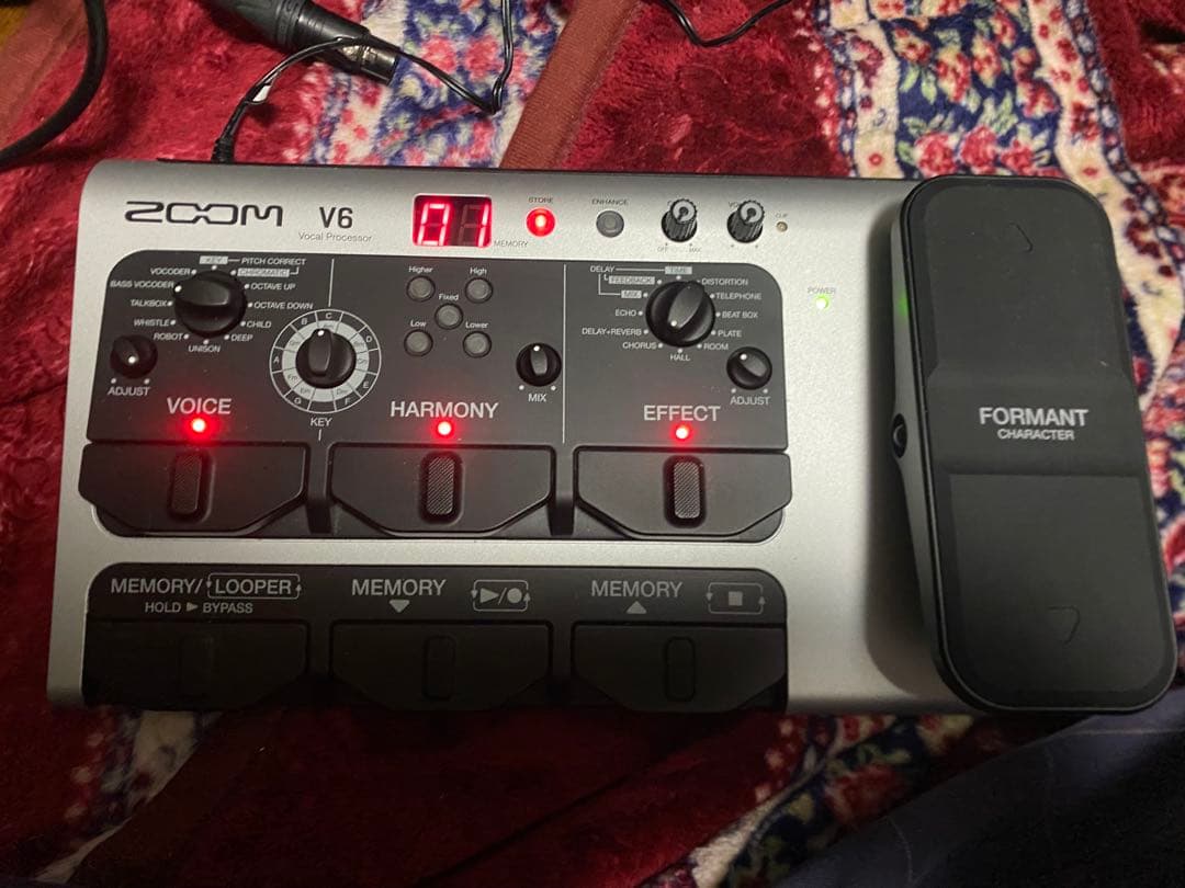 【動作チェックのみの超美品】zoom V6-SP ボーカルエフェクター