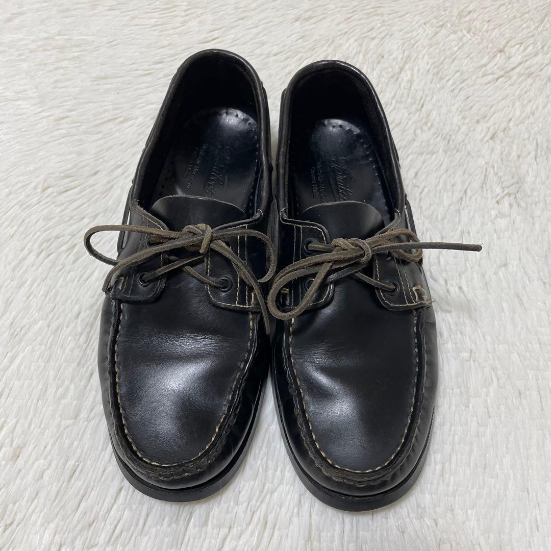 人気モデル✨パラブーツ　BARTH バース　デッキシューズ　黒　27.5cm