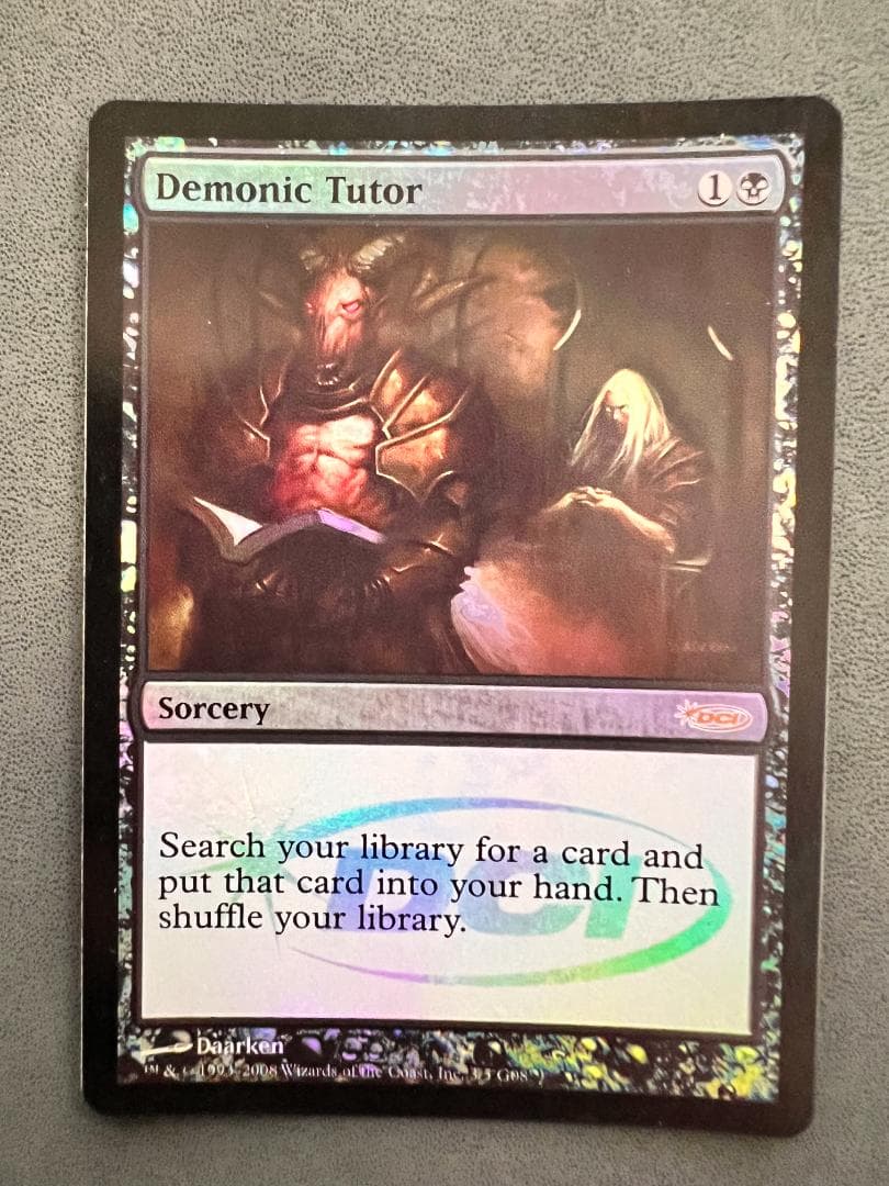 foil 「ジャッジ褒賞」悪魔の教示者/Demonic Tutor 2008年版