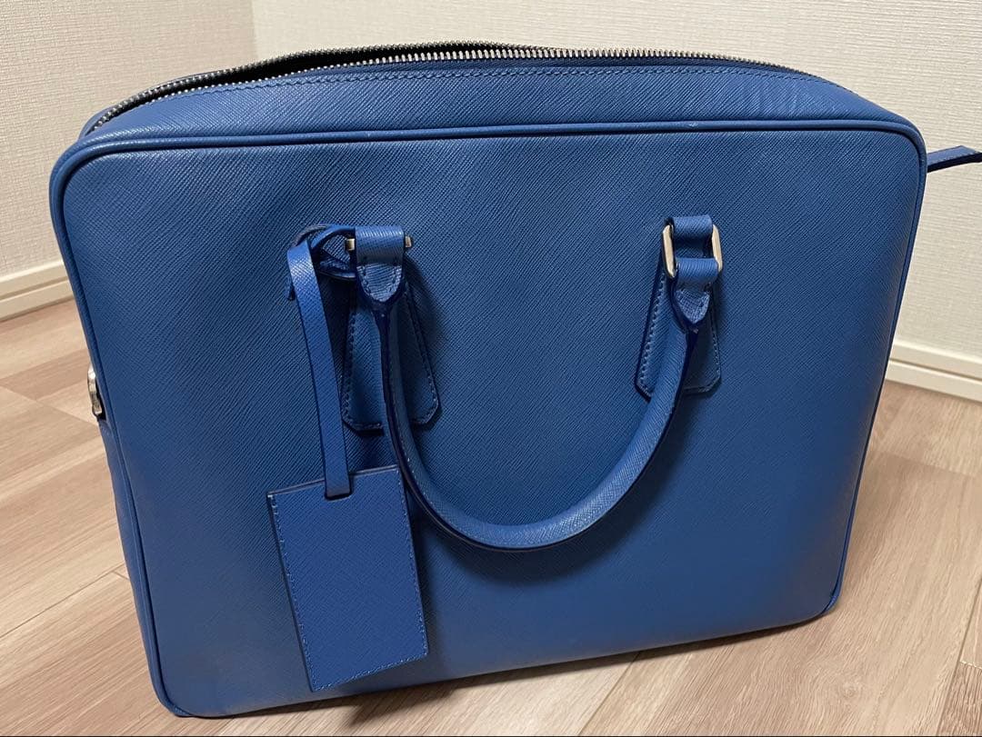 PRADA ビジネスバッグ 青