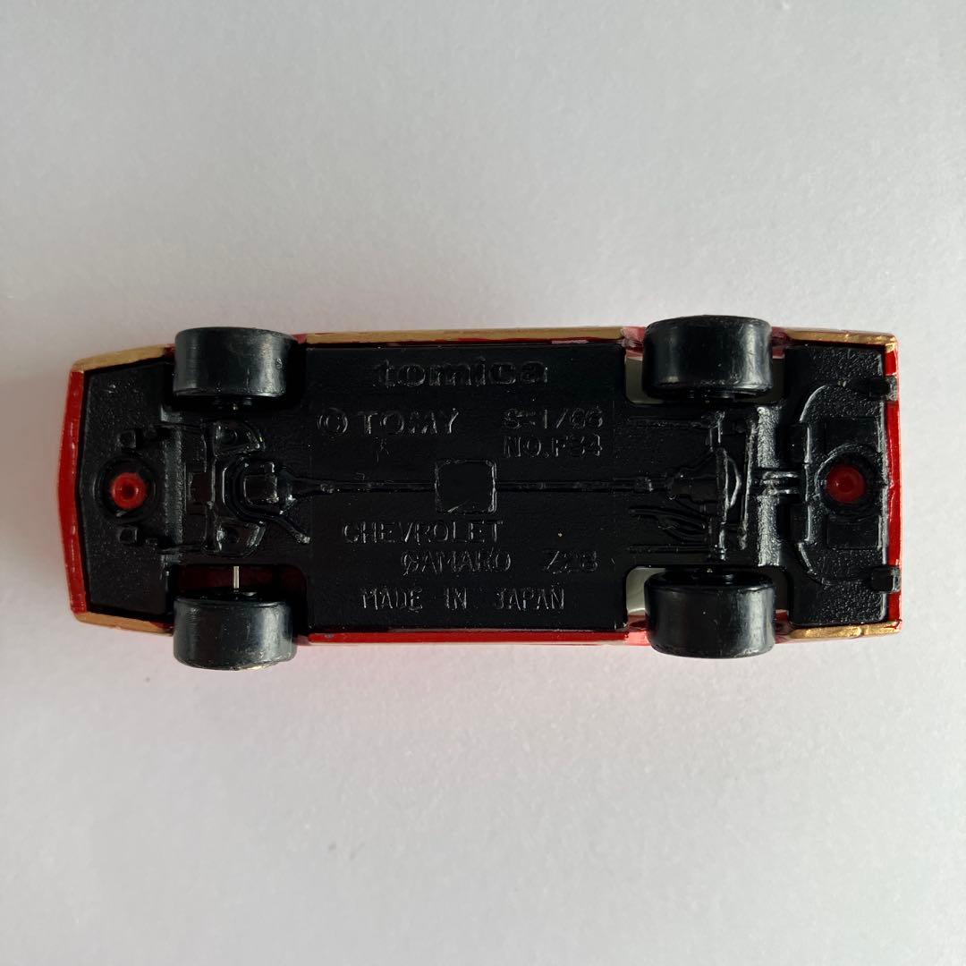 ■絶版》トミカ No.F34【日本製】シボレー カマロ Z28/赤 中古箱なし