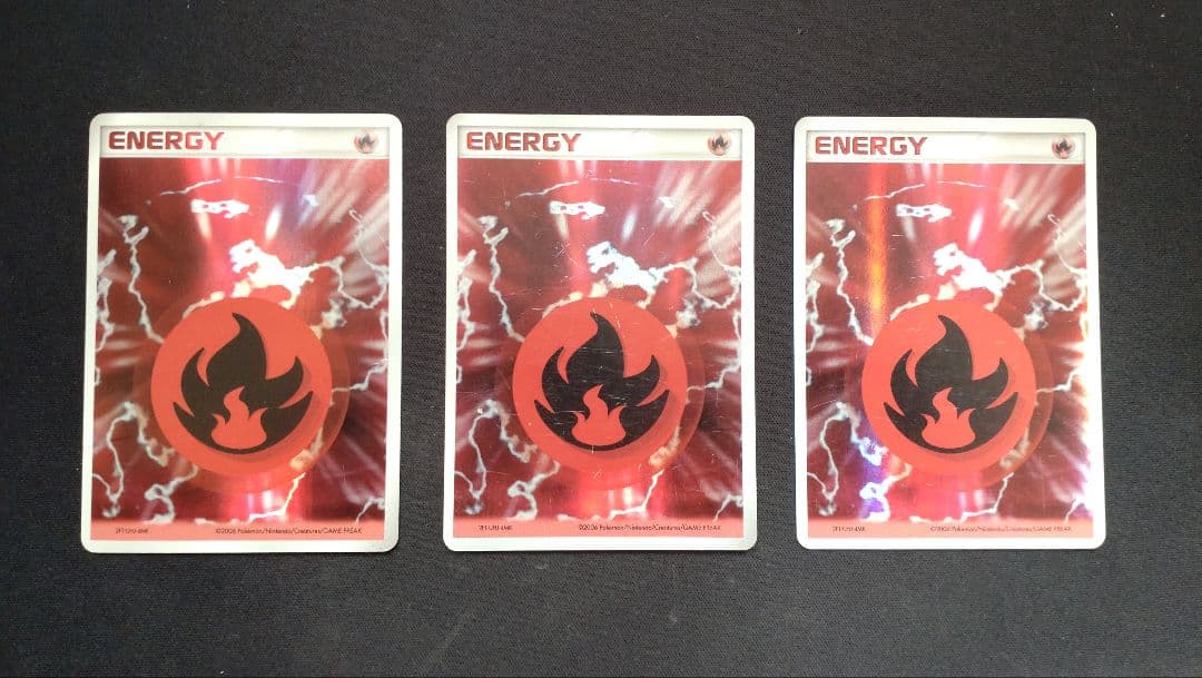 ポケモンカード 基本炎エネルギー ホロンエネルギー 3枚セット
