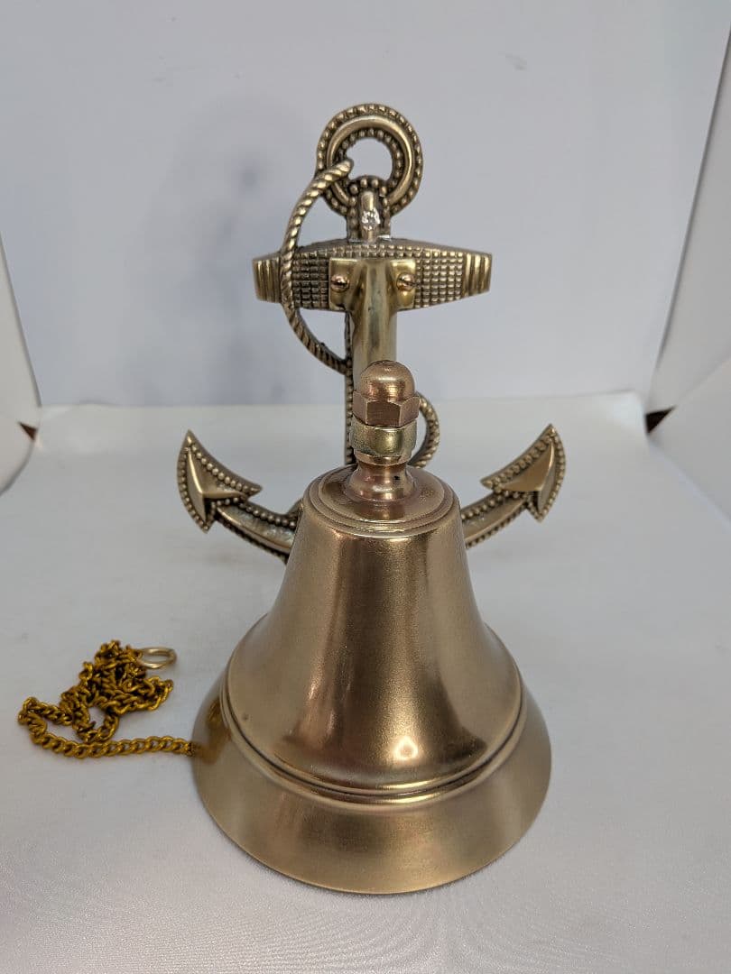 ☆b747、大きいイカリベル（中） 鐘　真鍮　シップベル