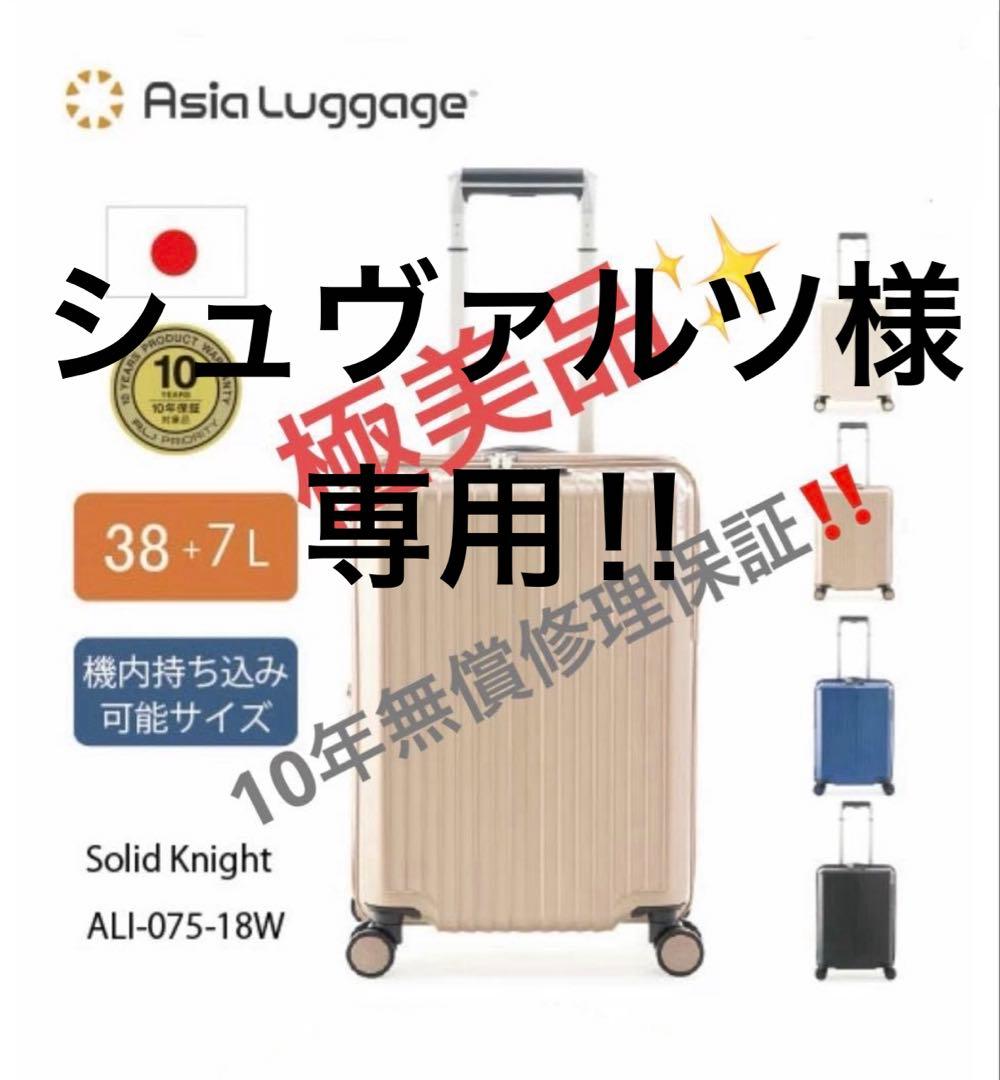 超美品 アジアラゲージ SolidKnight キャリーケース 日本製10年保証