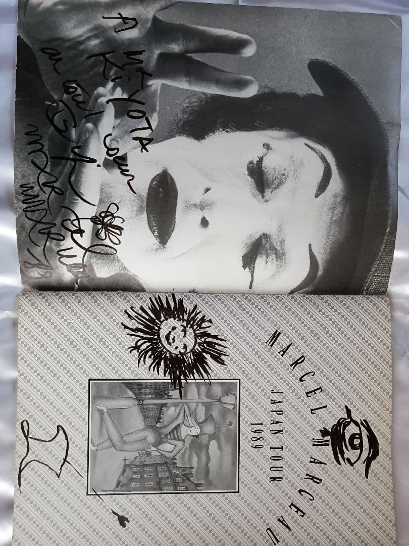 Marcel Marceau サイン入り写真集 1984年版