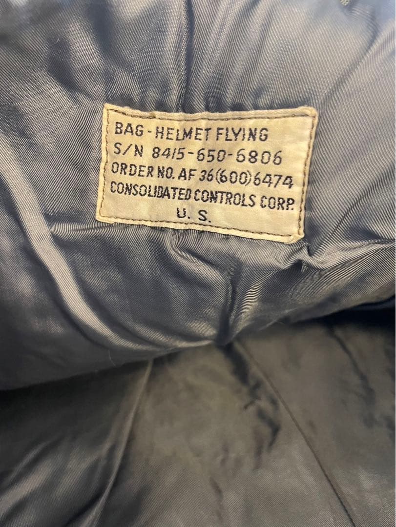 60s USAF ヘルメットバッグ 2nd 米軍実物 U.S.AIRFORCE