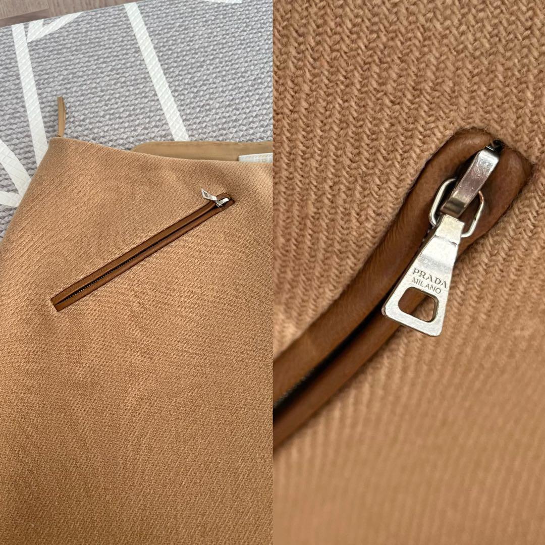 プラダ　スカート　キャメル　38 美品♡