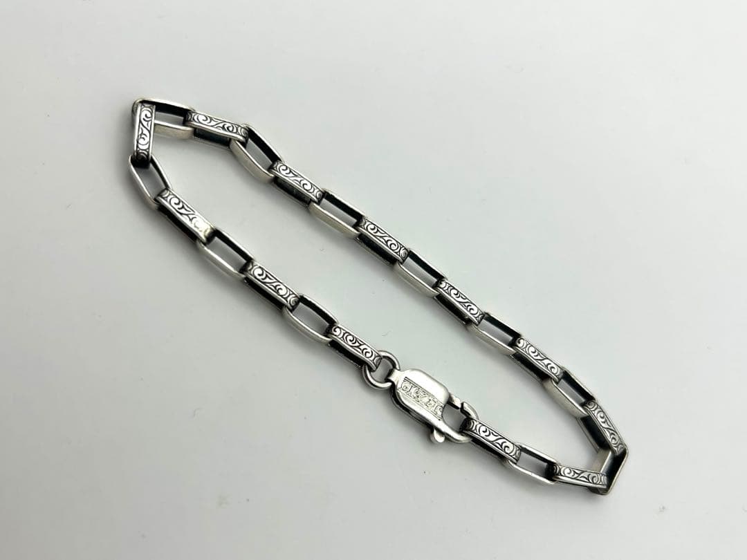 スーマンダックワ エターナルカーヴィング チェーンブレスレット シルバー925