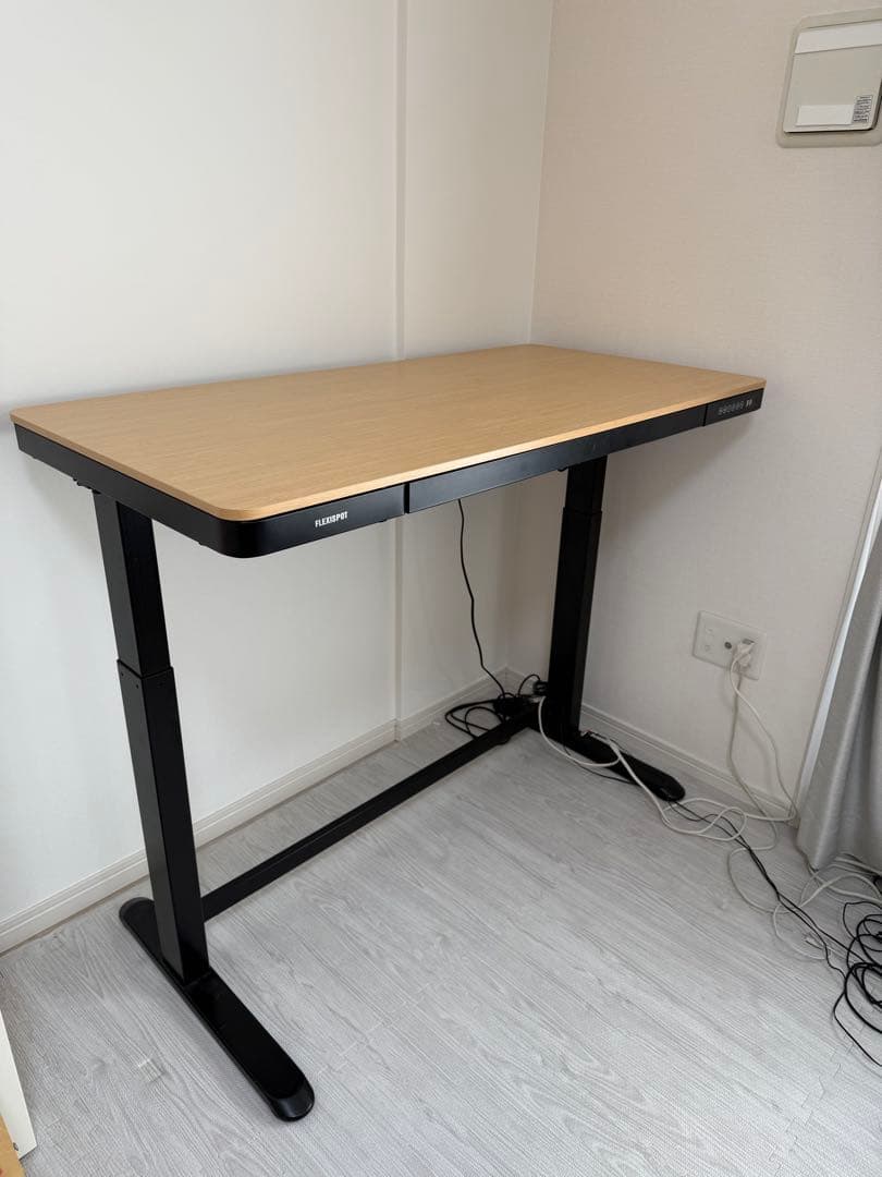 ru_hoさま専用★FlexiSpot昇降式パソコンデスク 引き出し付き