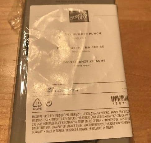 お値下！未使用　さくらんぼパンチとスタンプ　スタンピンアップ　cherry