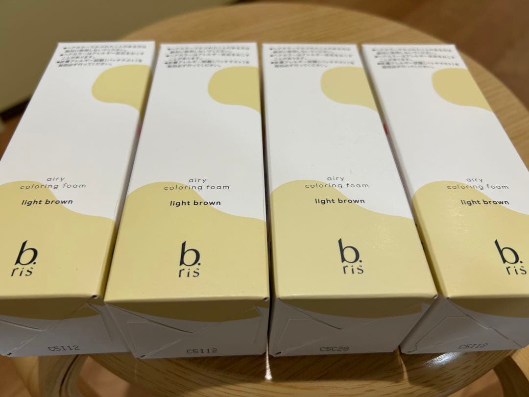 b.ris airy coloring foam ライトブラウン 4個セット
