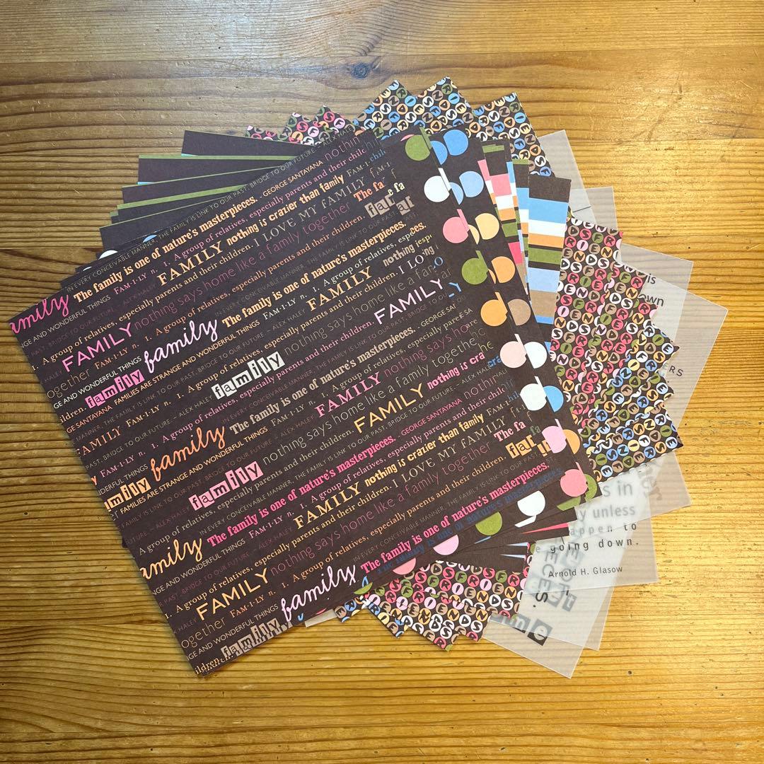 スクラップブック用　デザイン用紙　ステッカー